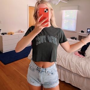 brandy melville cropped tee